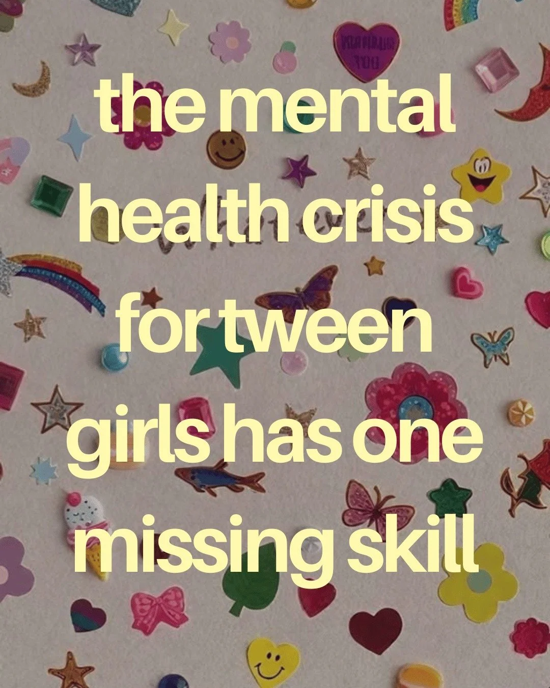we worked with a parent coach the other week - and something she said reminded me of what I used to see constantly as a primary teacher in the middle years and now a certified nervous system coach and mind-body practitioner.

she said the most common