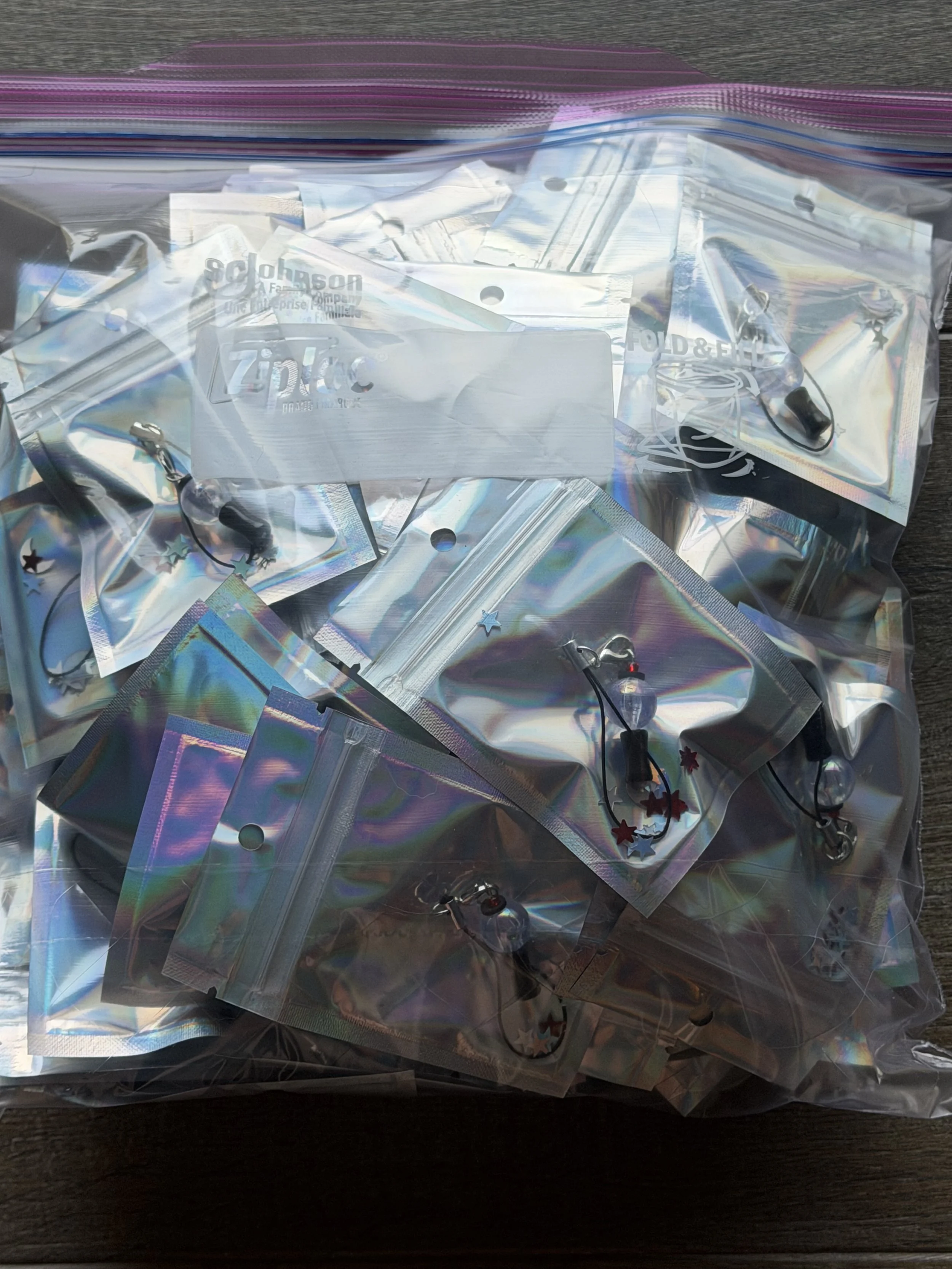 100 LightStick BTS Concert Freebies Packaged and ready to hand out!