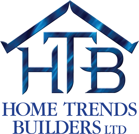 Logo of a house-shaped structure with the letters H, I, B in a metallic blue finish.
