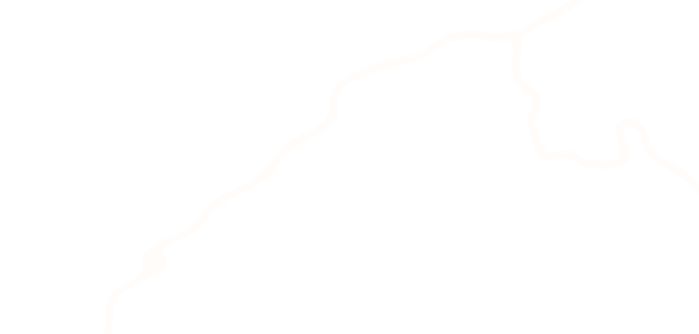 Black background with white curvy line resembling a winding road or mountain trail