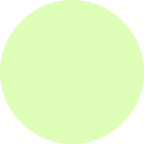 Light green circle on a black background.