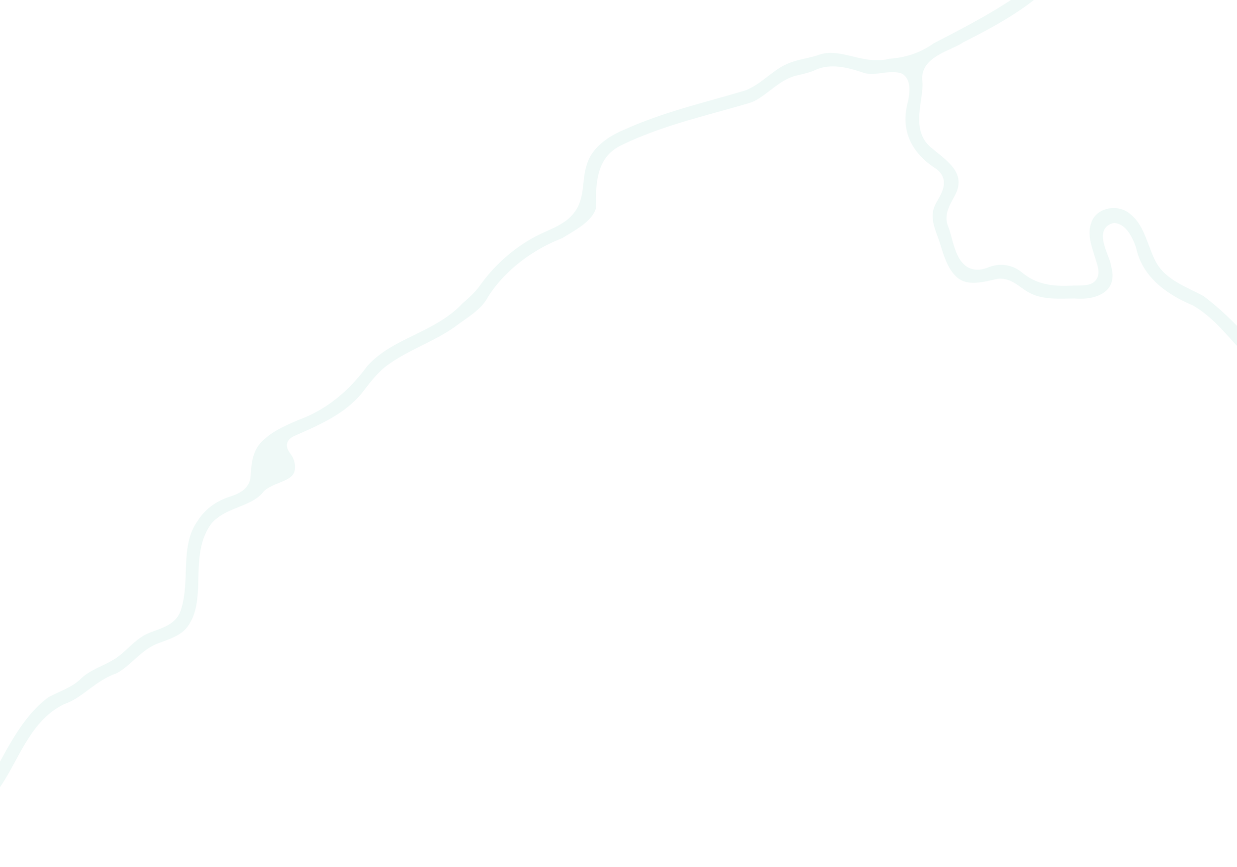 Light-colored abstract map with winding lines