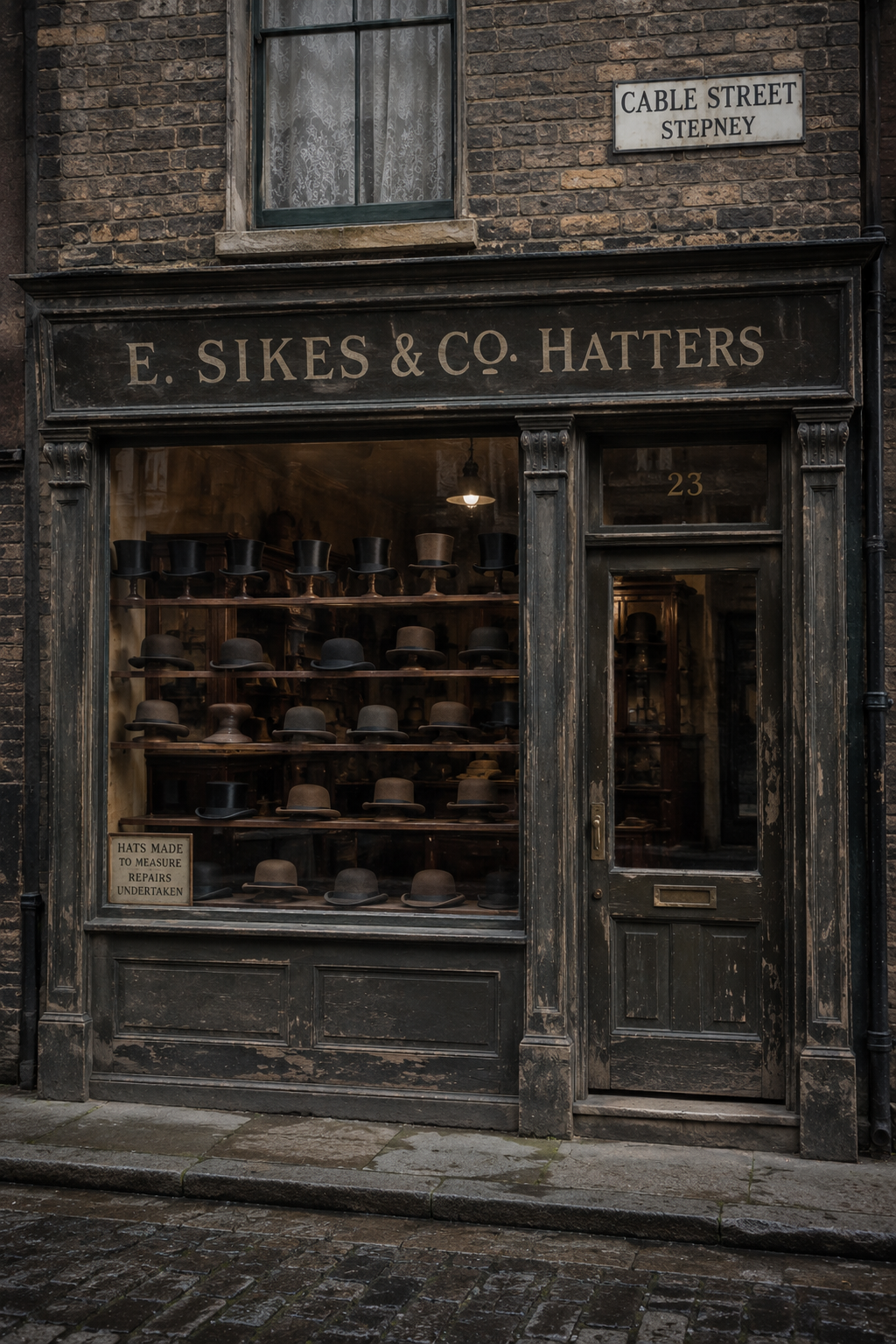 Stepney Hattery, Edwin Sikes & Co Hattery, Stepney