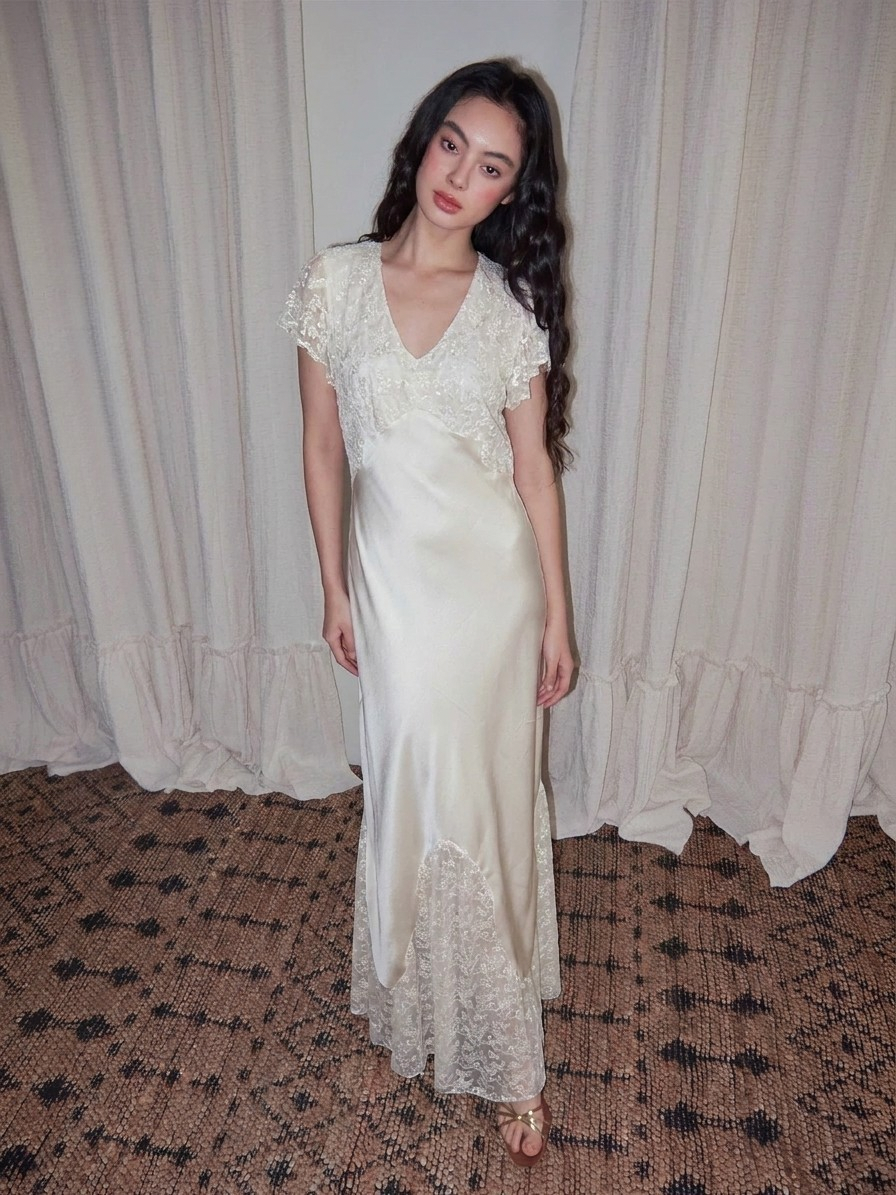 The Moonlight Lace-Inset Dress