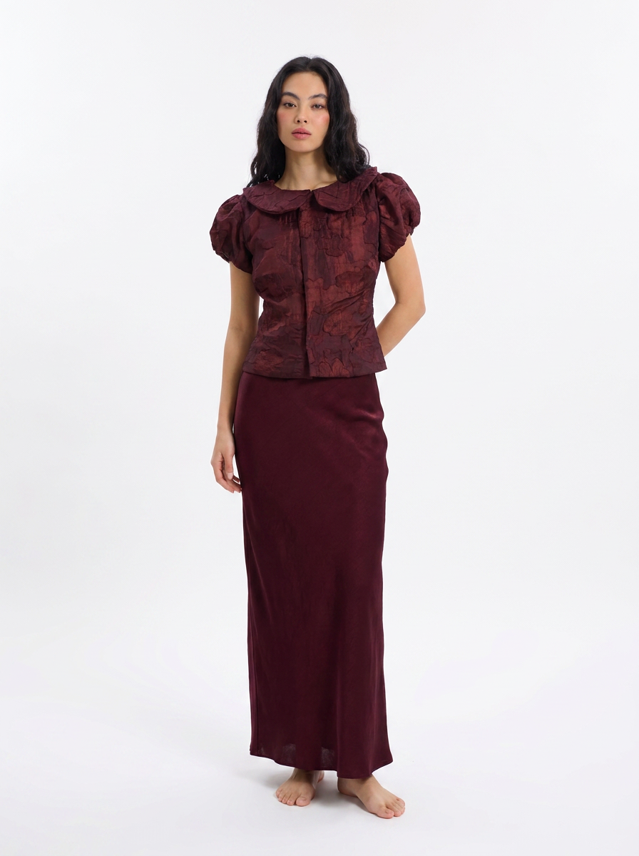 The Whispering Merlot Top