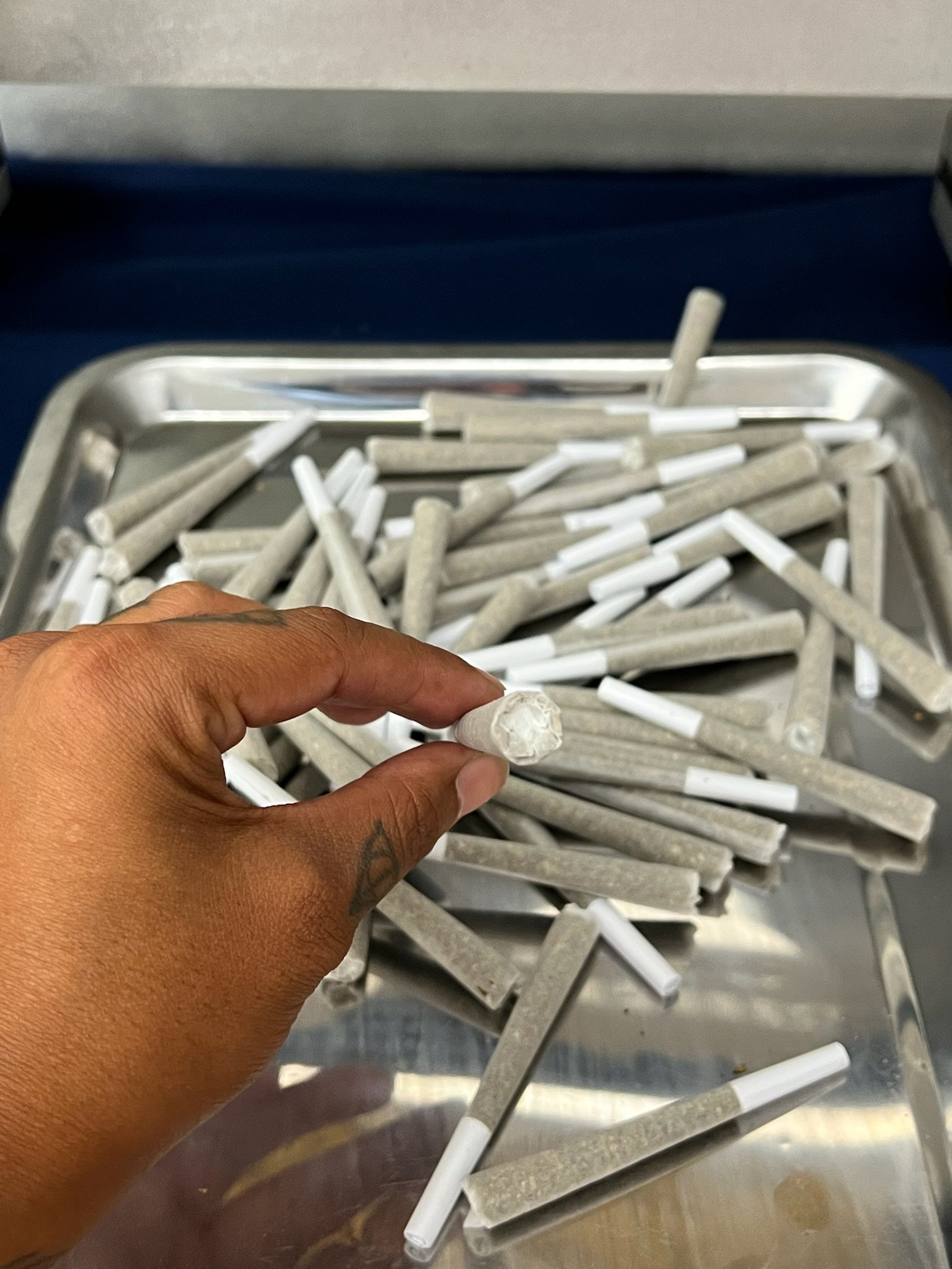 Automated preroll production for multiple cone sizes from small pinners to 1 gram prerolls
