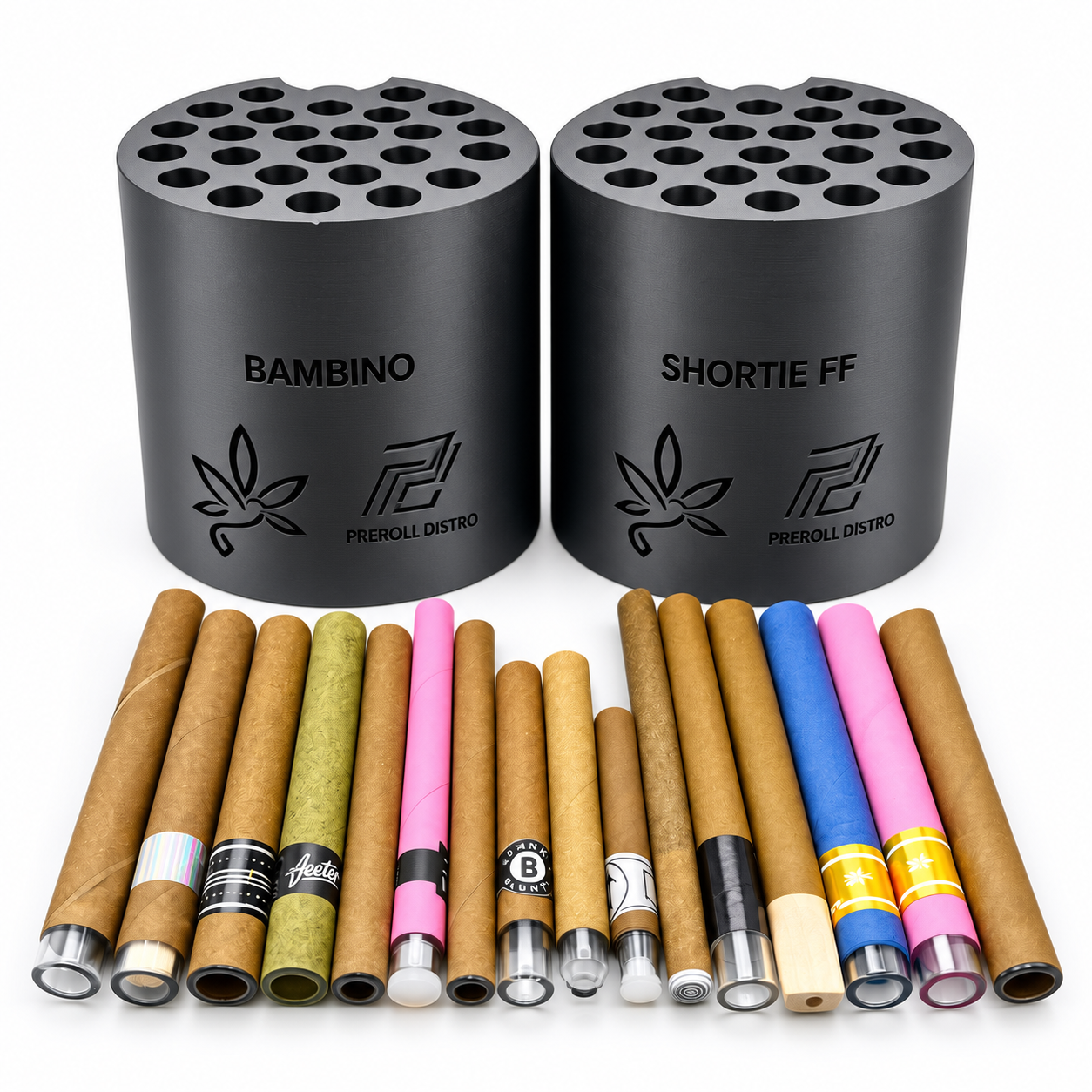Hummingbird Blunt Pods for straight blunt tubes, glass tips, and specialty preroll formats.