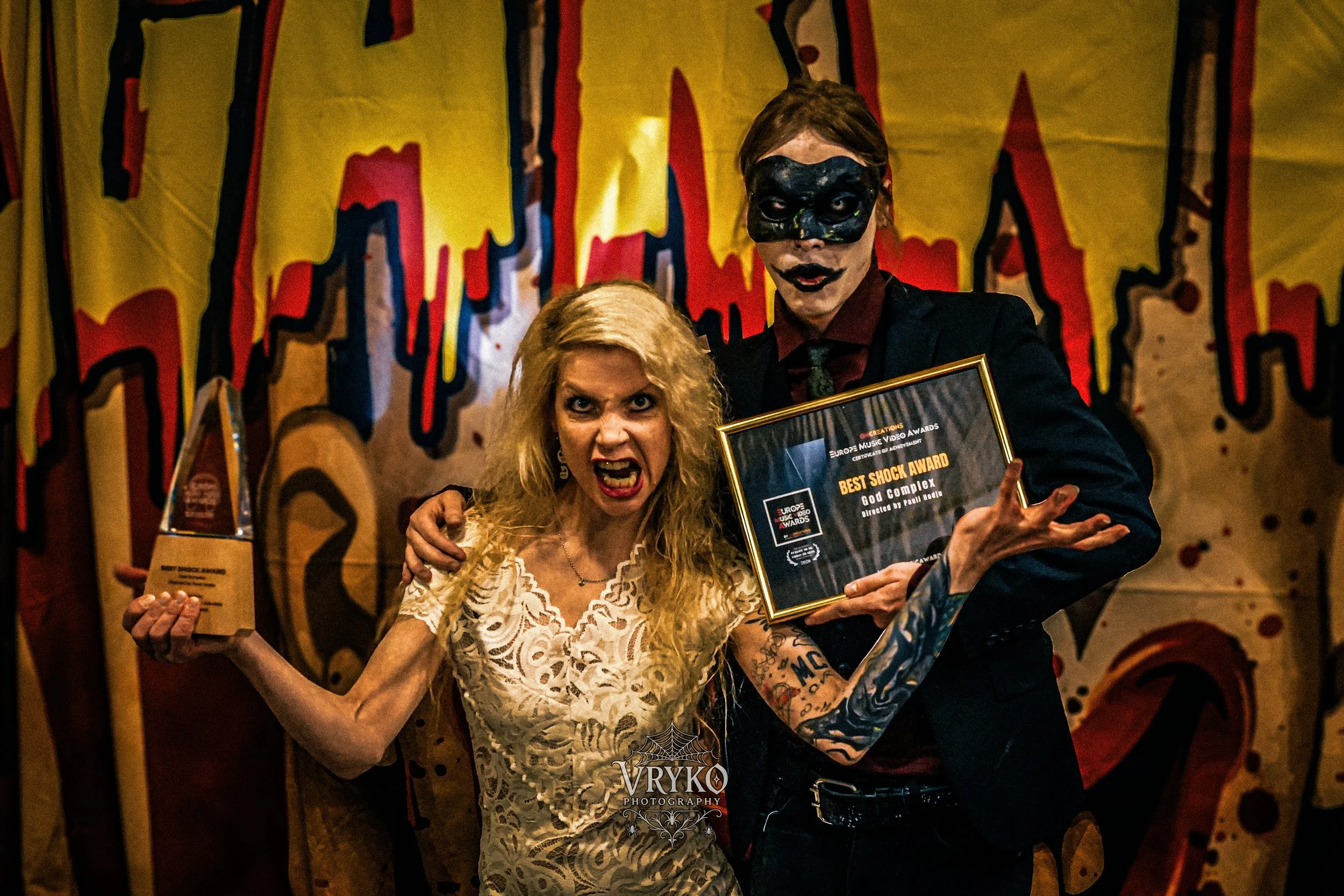 Avantgarde Extreme Metal Band AGARWAEN Wins Best Shock Award at Europe Music Video Awards for “God Complex”; European Tour Starting on September 19th!