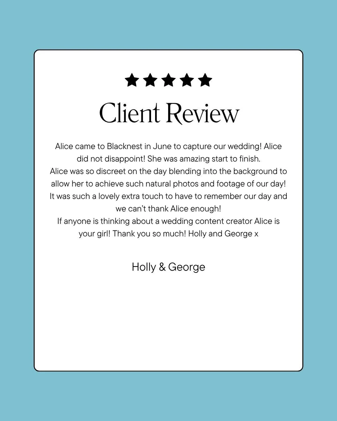 Holly &amp; George's lovely review! 

#weddingcontentcreator #blacknestgolfclubweddings #hampshireweddings