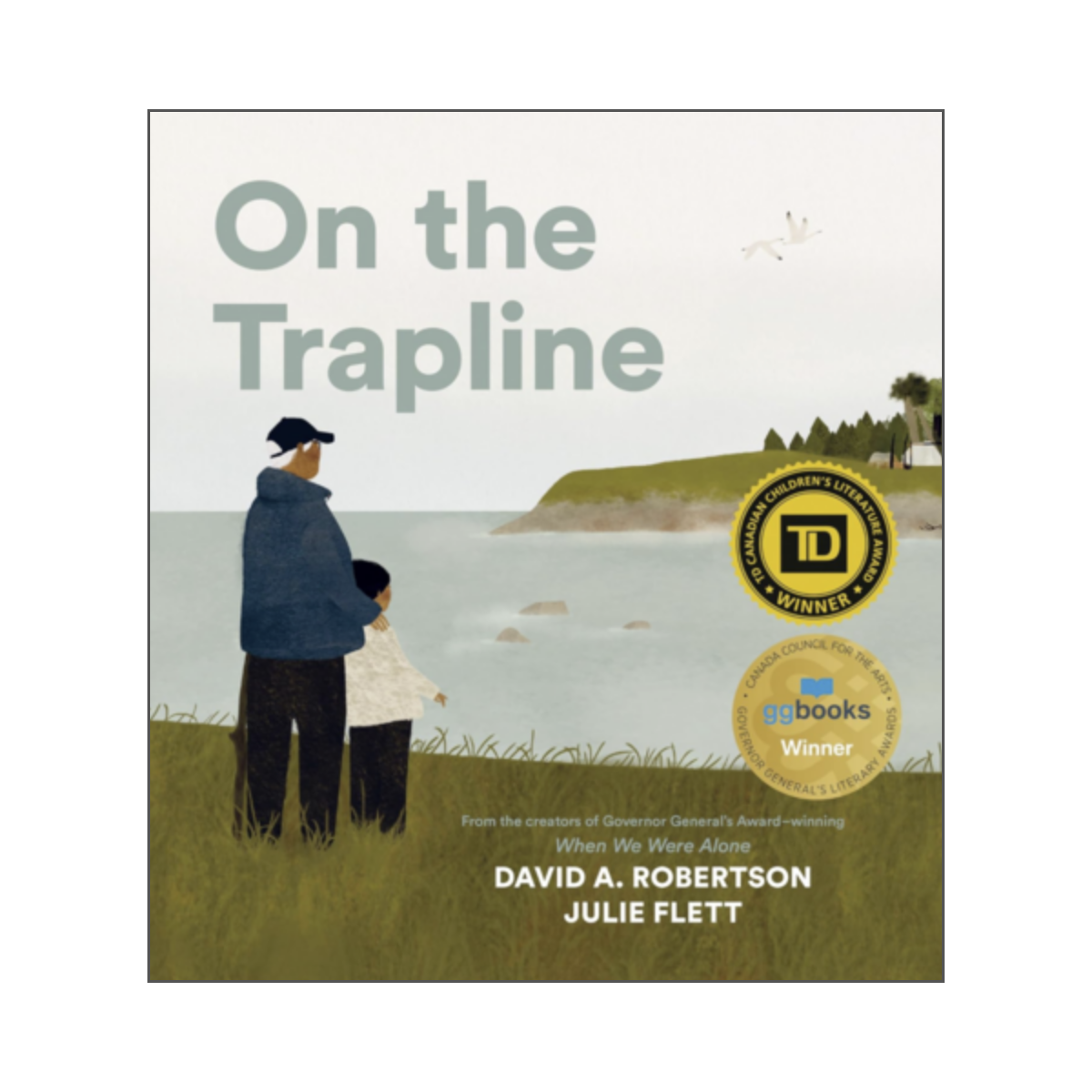 cover artwork for the book on the trapline
