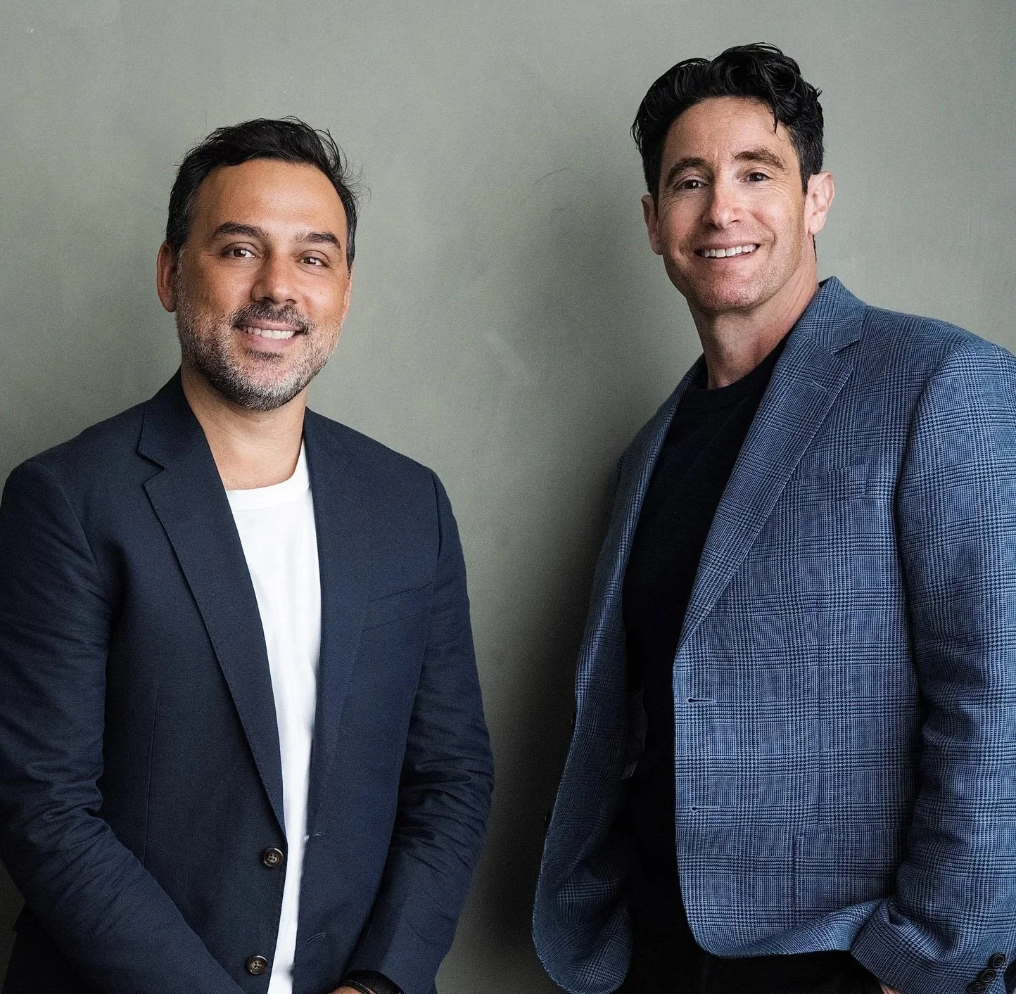 Portrait of founders Michael Mastrangelo and Jonathan Saul standing together