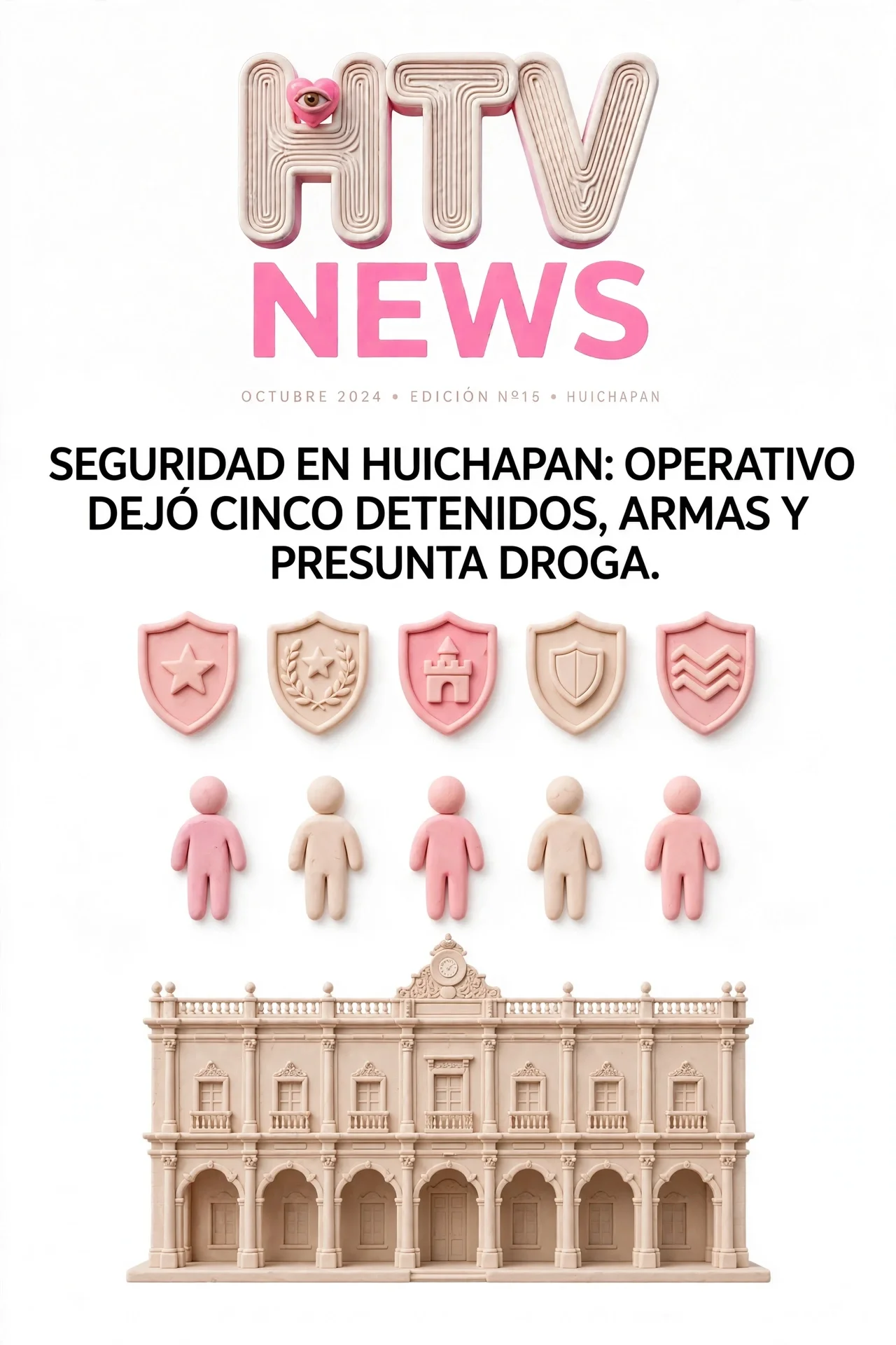 SEGURIDAD EN HUICHAPAN: OPERATIVO DEJÓ CINCO DETENIDOS, ARMAS Y PRESUNTA DROGA