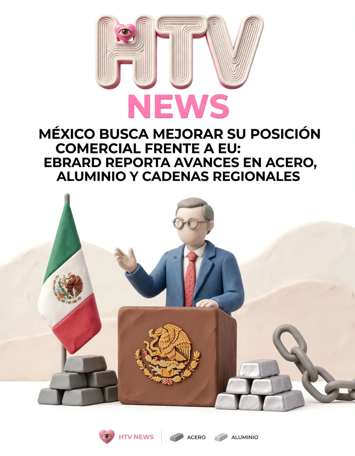 MÉXICO BUSCA MEJORAR SU POSICIÓN COMERCIAL FRENTE A EU: EBRARD REPORTA AVANCES EN ACERO, ALUMINIO Y CADENAS REGIONALES