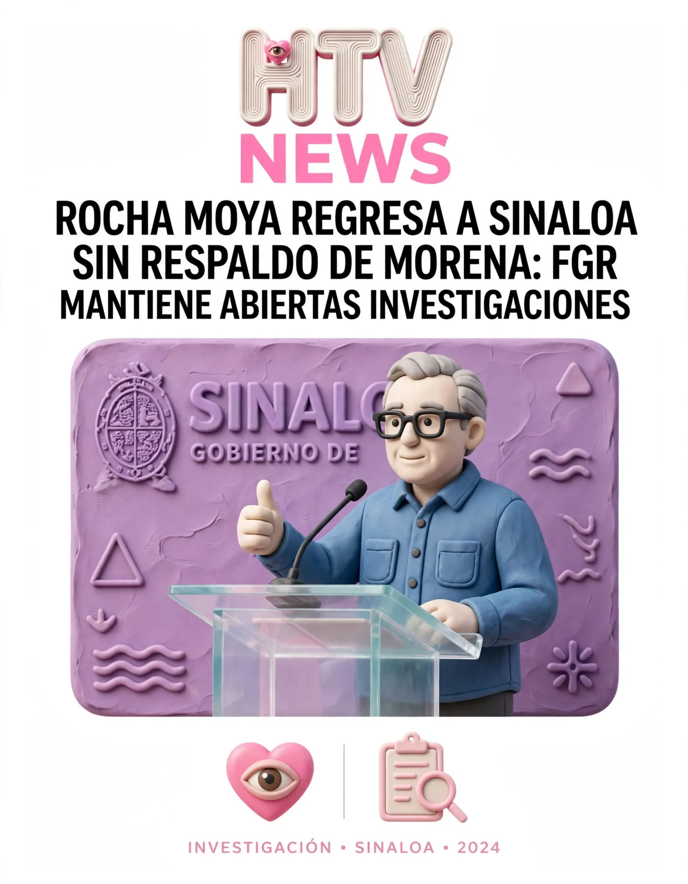 ROCHA MOYA REGRESA A SINALOA SIN RESPALDO DE MORENA: FGR MANTIENE ABIERTAS INVESTIGACIONES