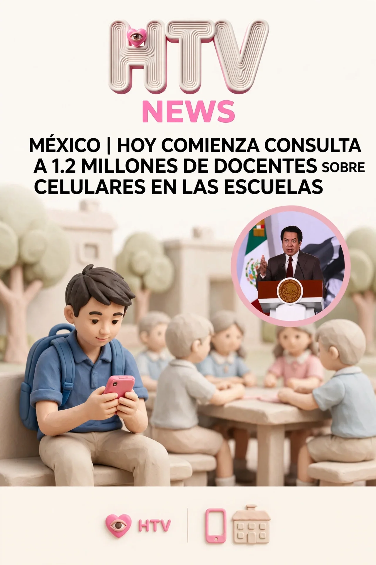 HOY COMIENZA CONSULTA A 1.2 MILLONES DE DOCENTES SOBRE CELULARES EN LAS ESCUELAS