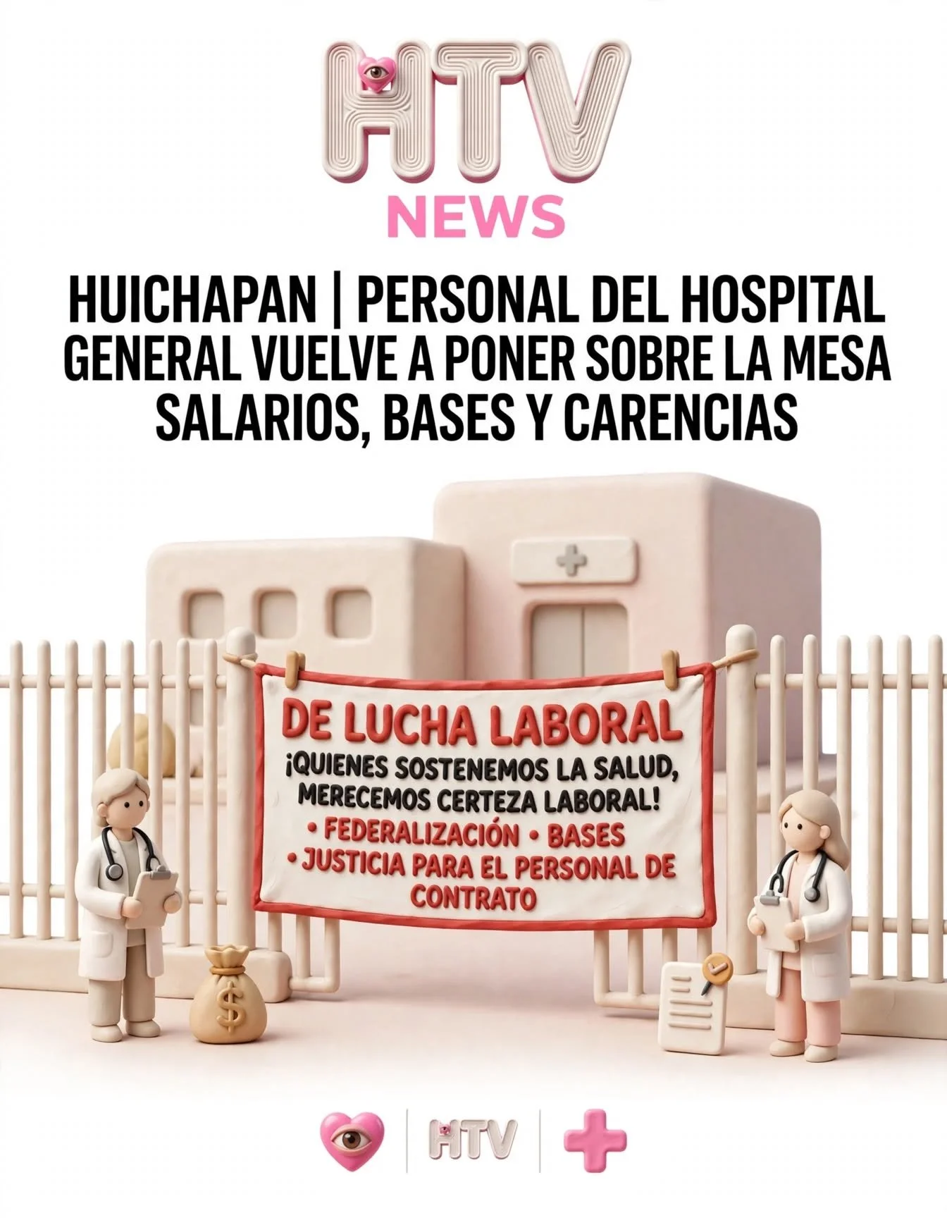HUICHAPAN | PERSONAL DEL HOSPITAL GENERAL VUELVE A PONER SOBRE LA MESA SALARIOS, BASES Y CARENCIAS