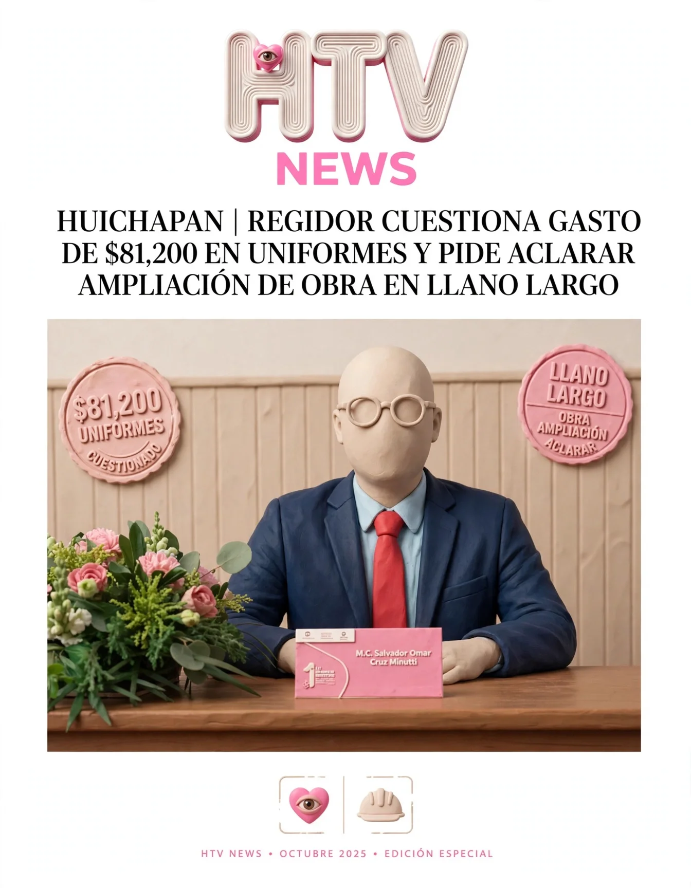 HUICHAPAN | REGIDOR CUESTIONA GASTO DE $81,200 EN UNIFORMES Y PIDE ACLARAR AMPLIACIÓN DE OBRA EN LLANO LARGO