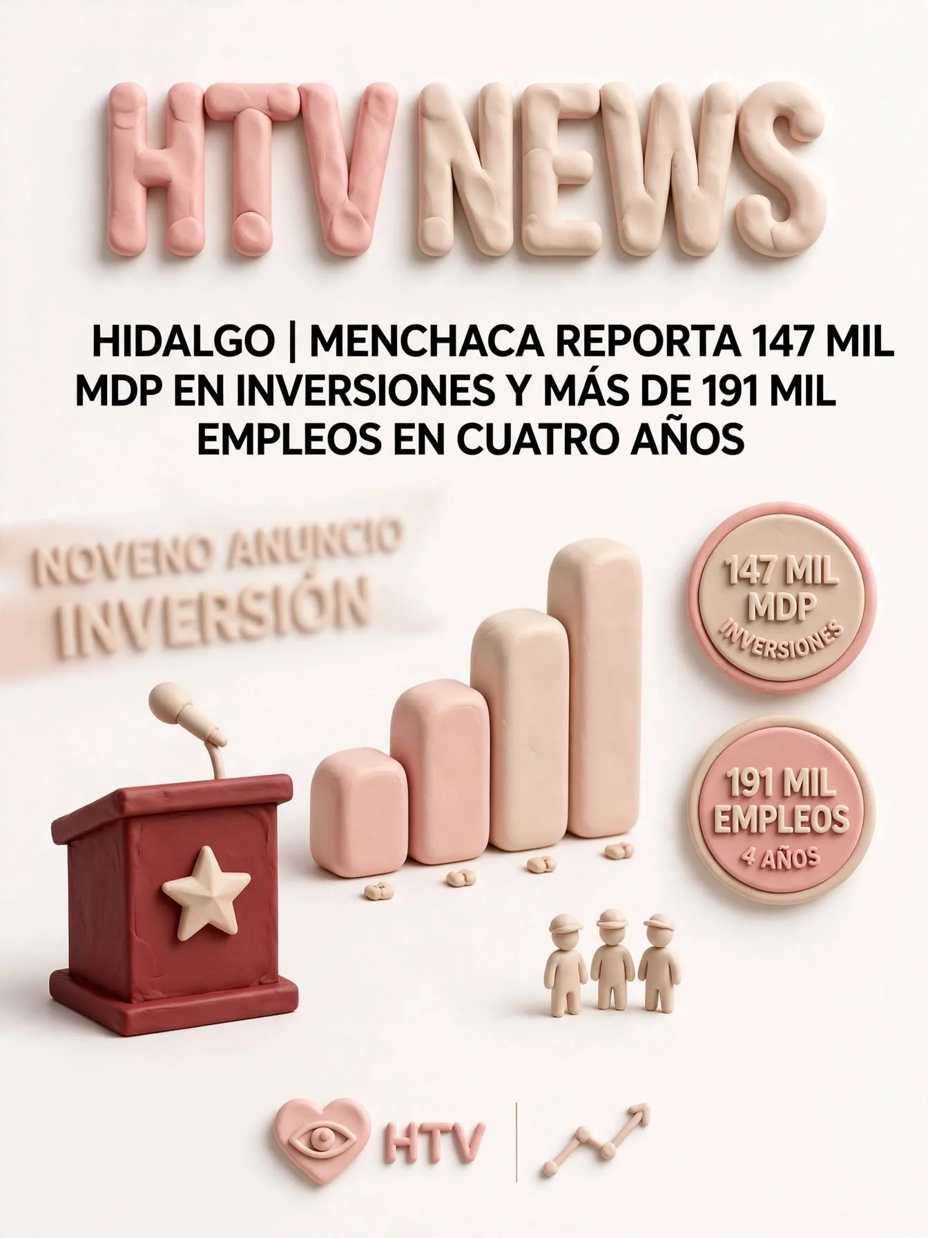 HIDALGO | MENCHACA REPORTA 147 MIL MDP EN INVERSIONES Y MÁS DE 191 MIL EMPLEOS EN CUATRO AÑOS