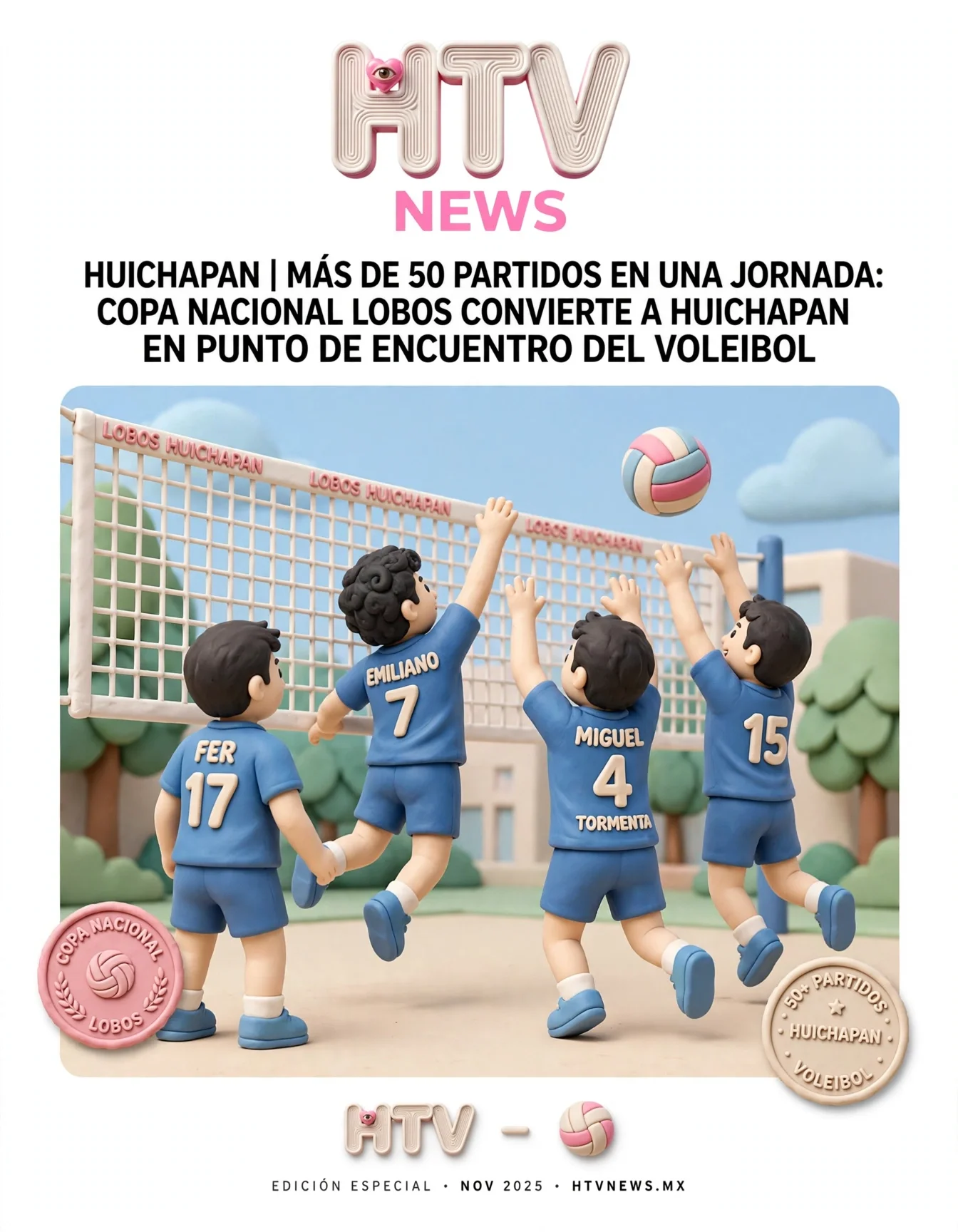 HUICHAPAN | MÁS DE 50 PARTIDOS EN UNA JORNADA: COPA NACIONAL LOBOS CONVIERTE A HUICHAPAN EN PUNTO DE ENCUENTRO DEL VOLEIBOL