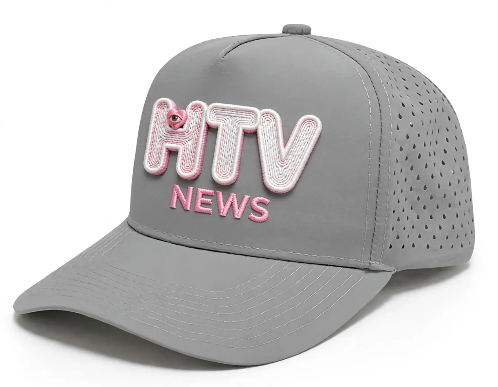 GORRA HTV NEWS - EDICIÓN HEART VISION | Gris Perforada