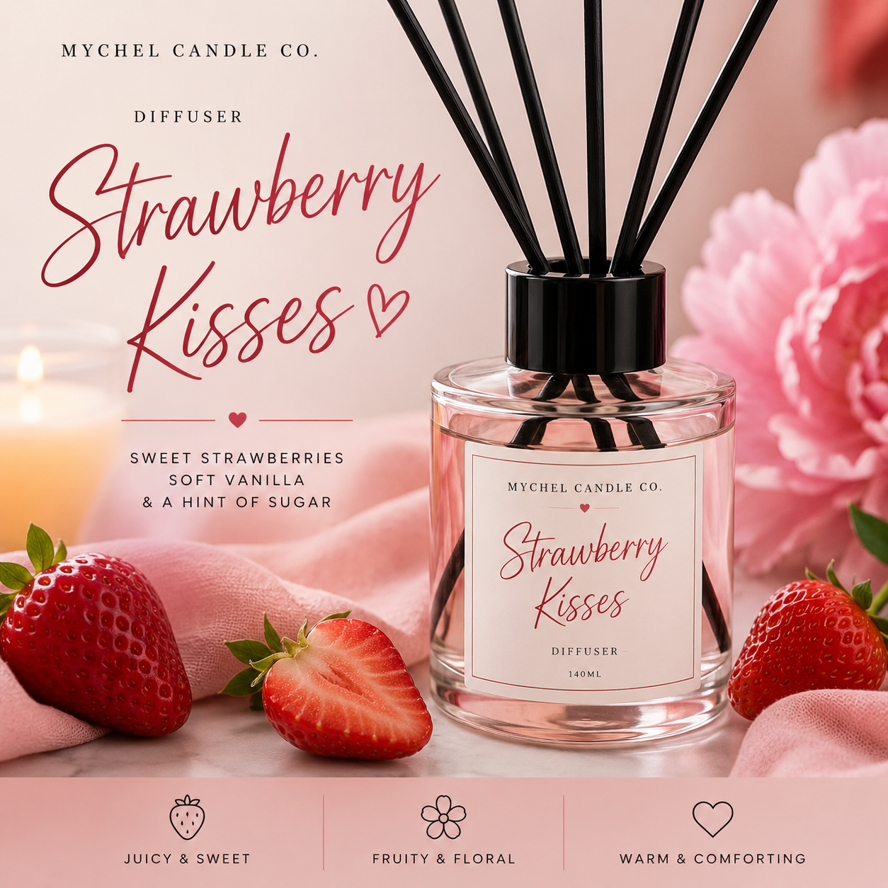 Strawberry Diffuser 140ml