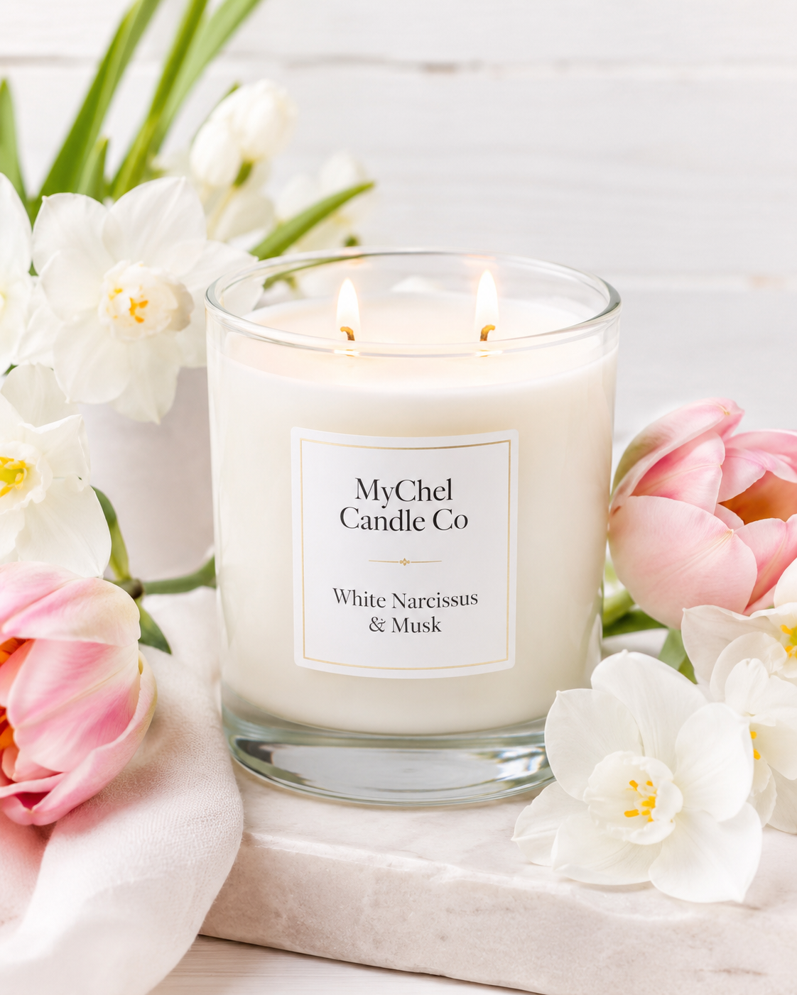 White Narcissus & Musk Candle