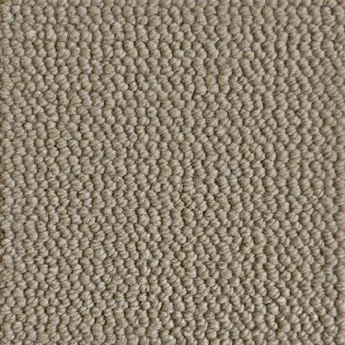 Close-up of beige textured carpet.