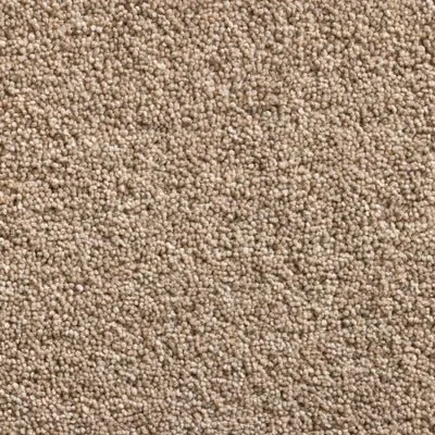 Close-up of a beige, textured carpet with small, tightly woven fibers.