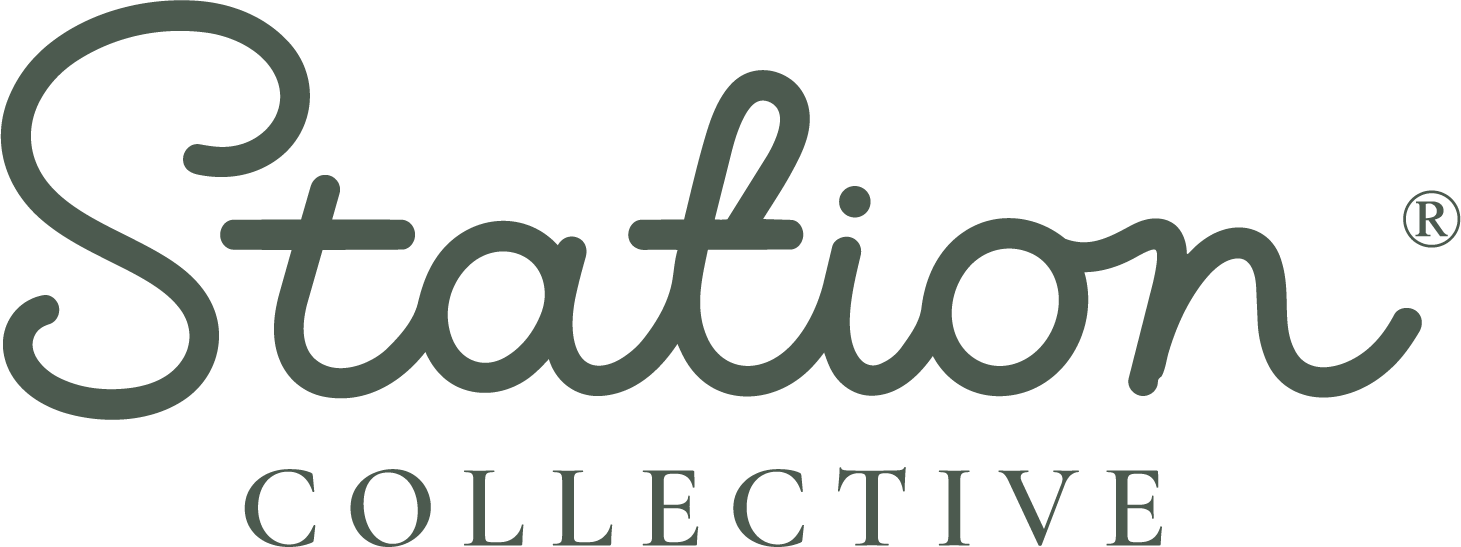 The logo of Station Collective, with the word 'Station' in a handwritten script font and 'Collective' in uppercase serif font beneath it.