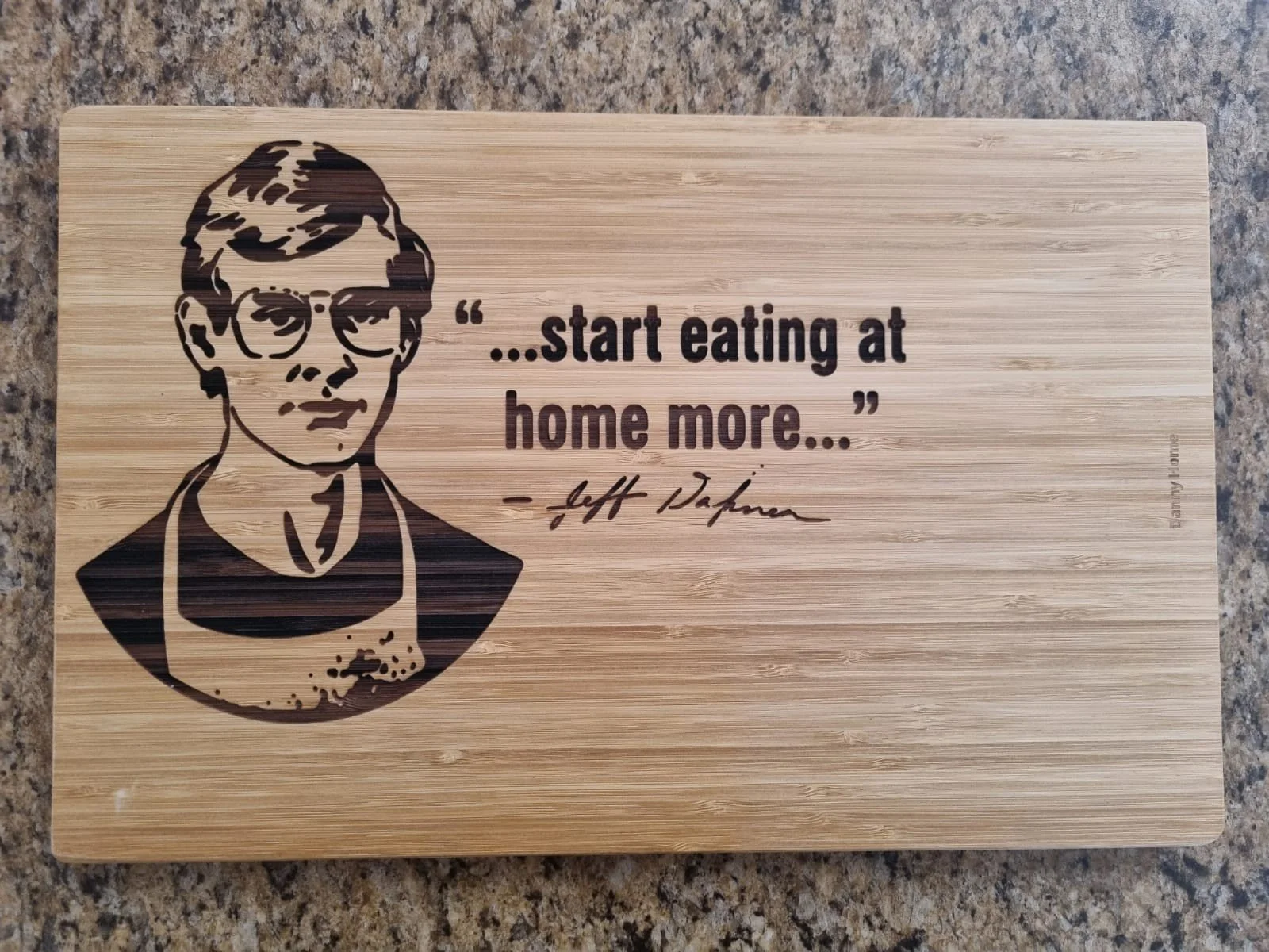 Engraved cutting board
