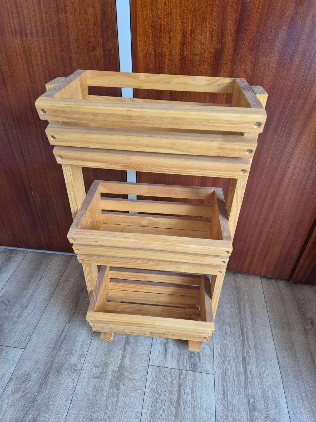 Three tier vegetable rack