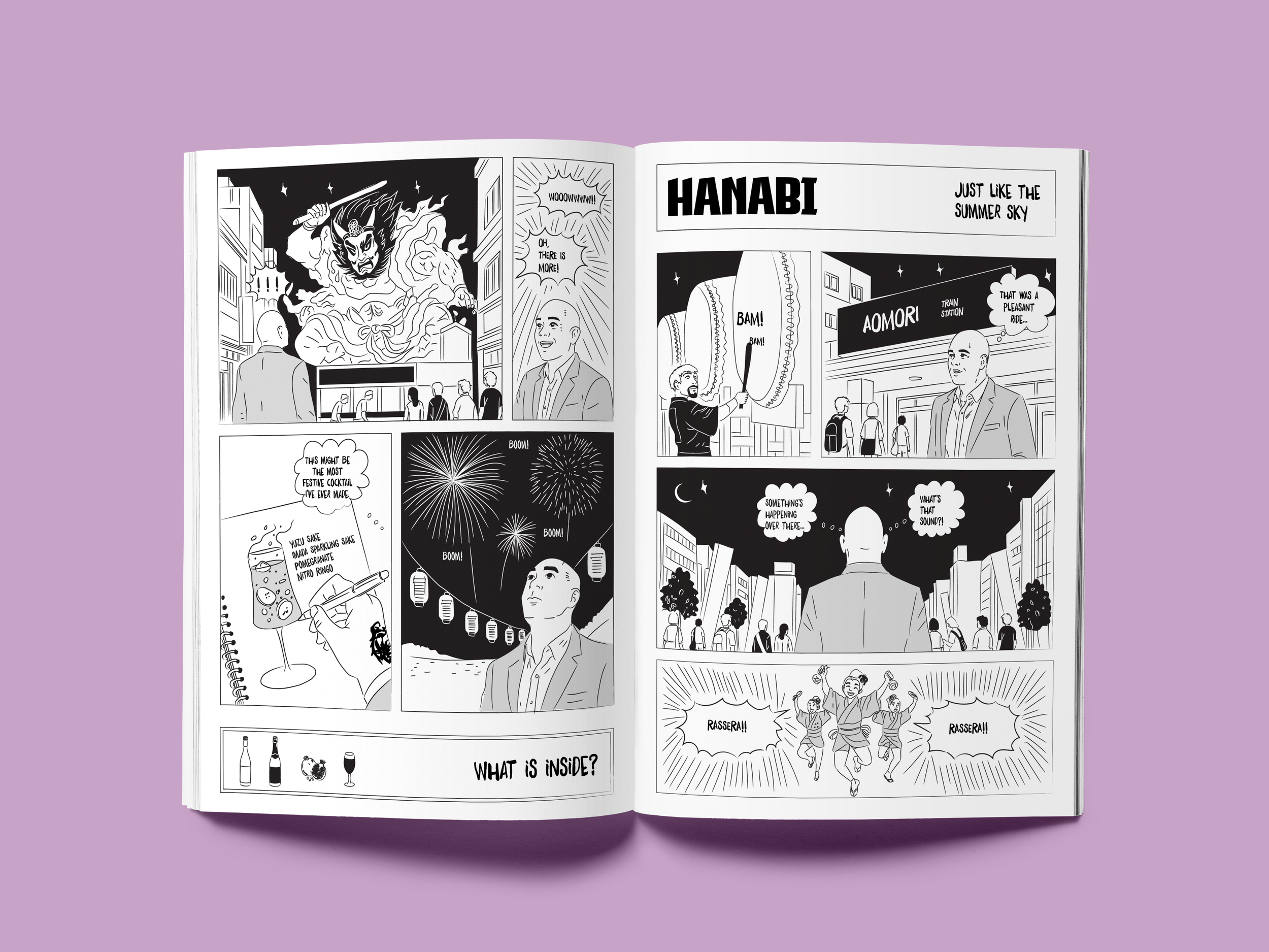 A cocktail menu was created for Library Bar in Abu Dhabi in the style of Japanese manga, combining storytelling with the cocktail experience. The menu features ten short stories inspired by the head bartender Ryan's journey through Japan…