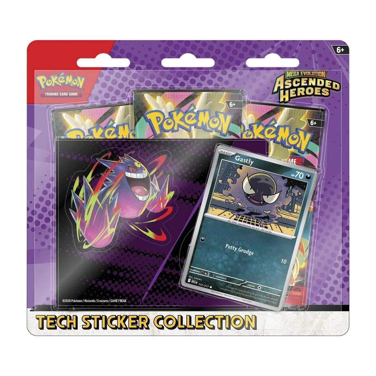 Mega Evolution-Ascended Heroes Tech Sticker Collection (Gastly)