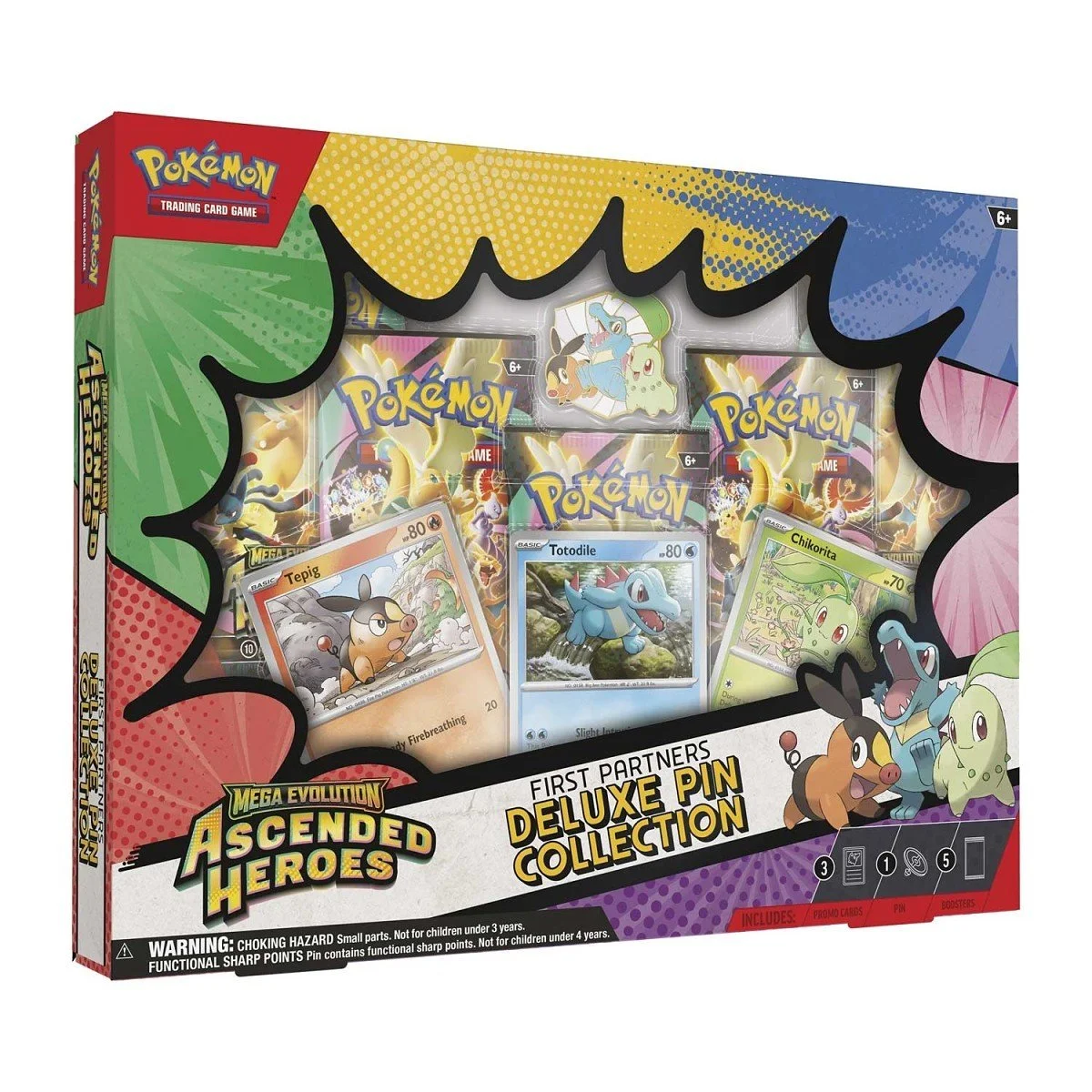 Mega Evolution - Ascended Heroes: First Partners Deluxe Pin Collection