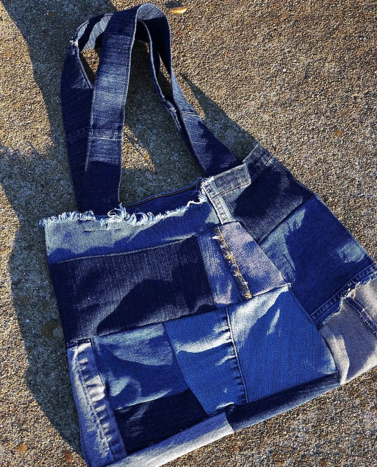 Custom Denim Tote Bag