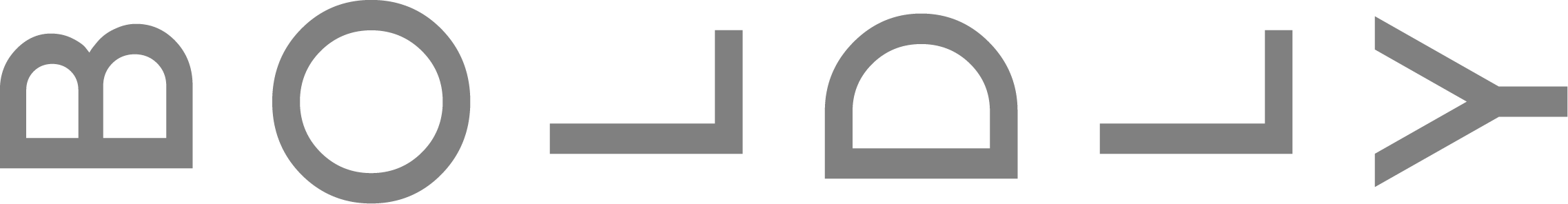 The word "BOLDLY" written in large, bold, grey capital letters on a transparent background, with the perspective causing some letters to appear larger.