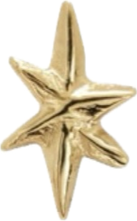 Golden star-shaped decoration