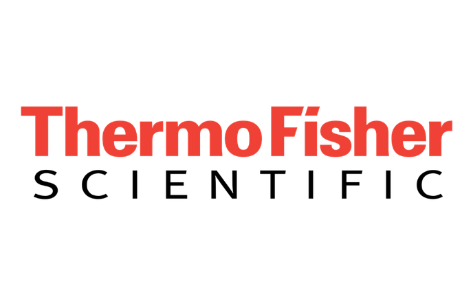 Thermo Fisher logo with red and black text on a white background.
