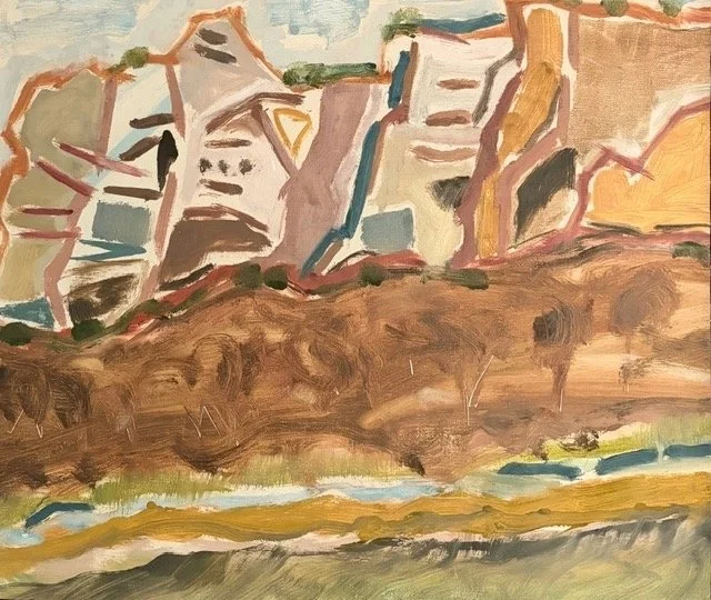 Rockface, oil on canvas, 31 x 36 (sold)
