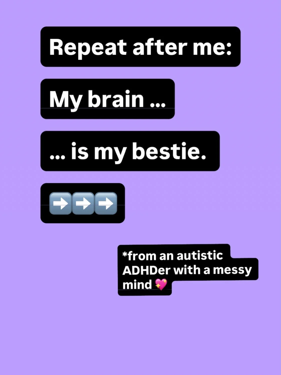 Most days? I&rsquo;m obsessed with my ADHD brain. 
I love the ideas, the connections, and it is pretty cool always having a song in my head. 

But sometimes? My brain will NOT stop talking at night. Sometimes shes not there for me when I really need 