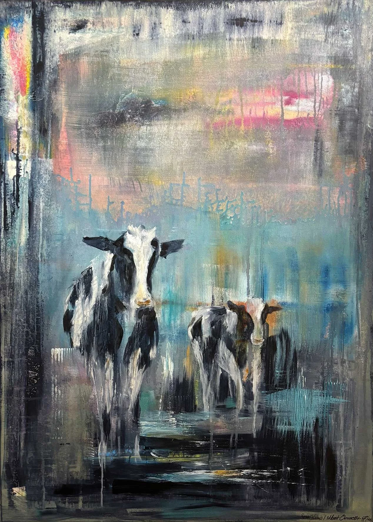 Cow painting in collaboration with Marit Ormseth