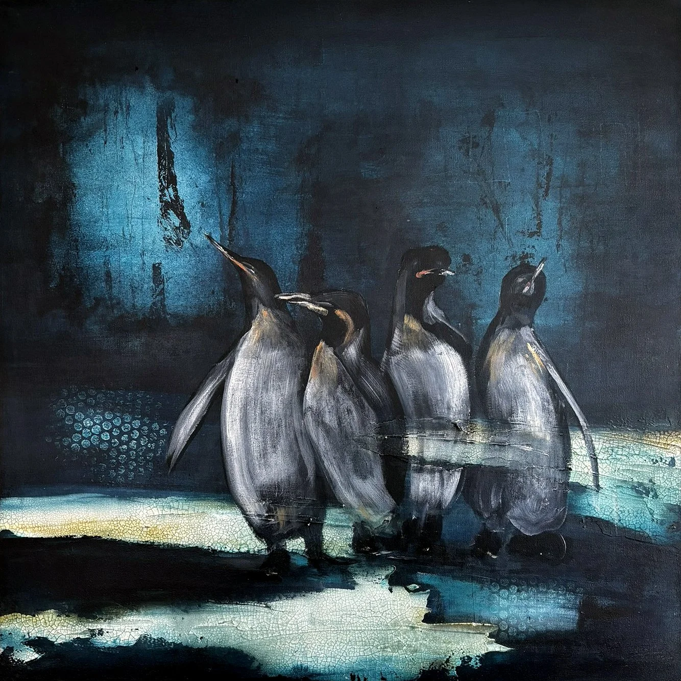 Mørketid i Antarktis, 70x70, kr 5000,- sammarbeid med Steivor Tangen