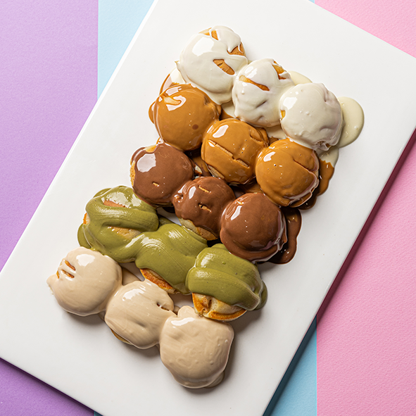 Mix mini pancakes