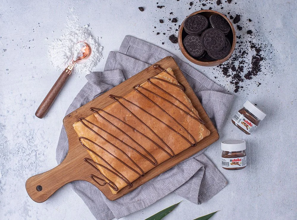Nutella oreo crepe