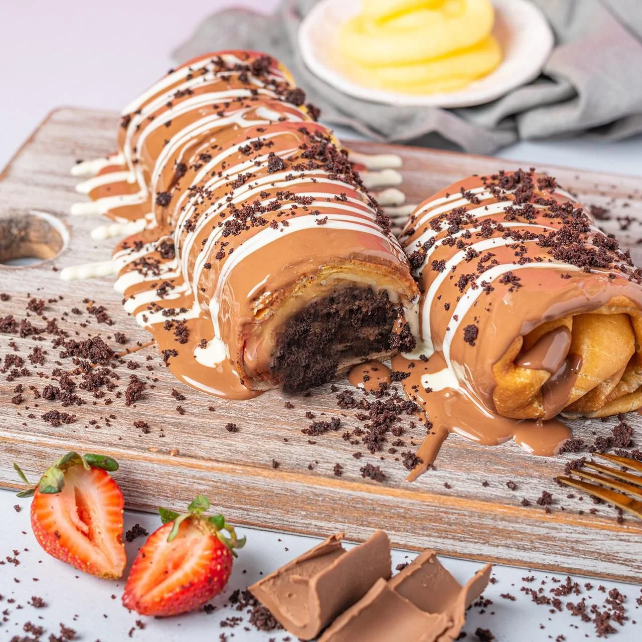 Belgian brownies roll