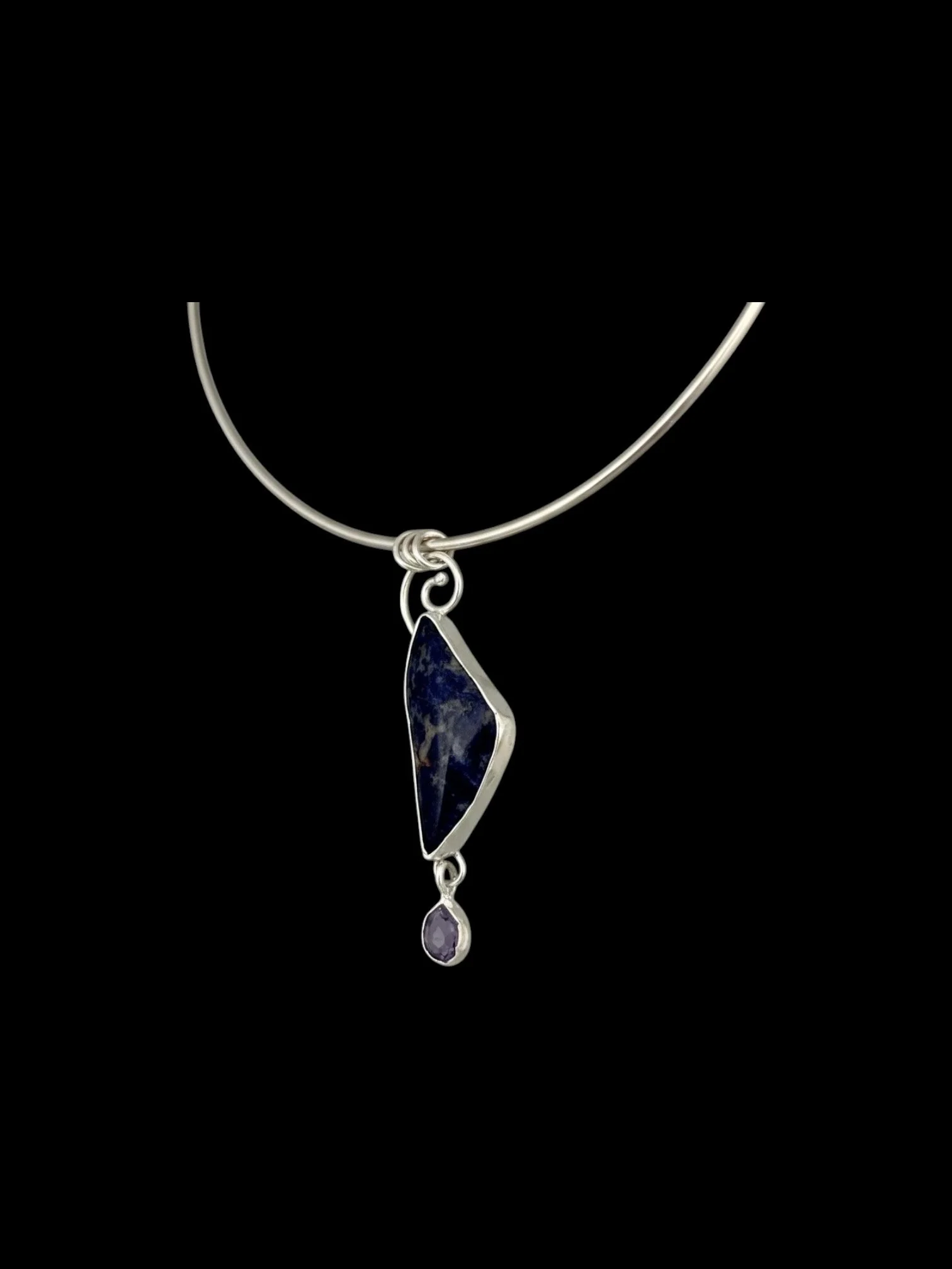Lapis and Sterling Pendant
