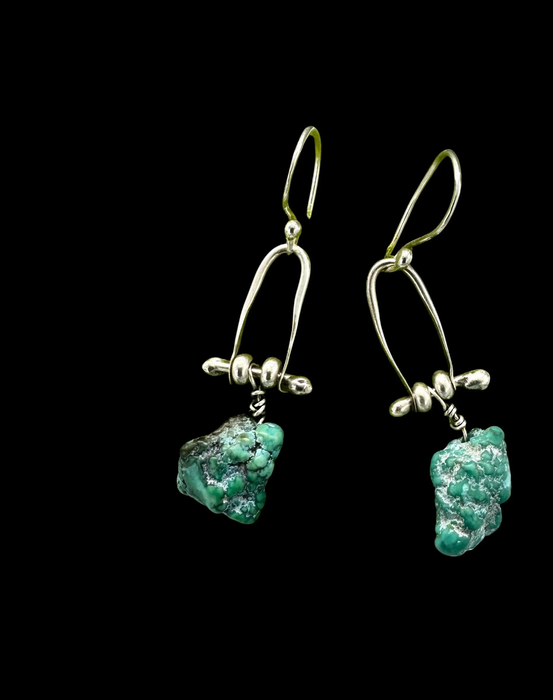 Sterling w/Turquoise Drops