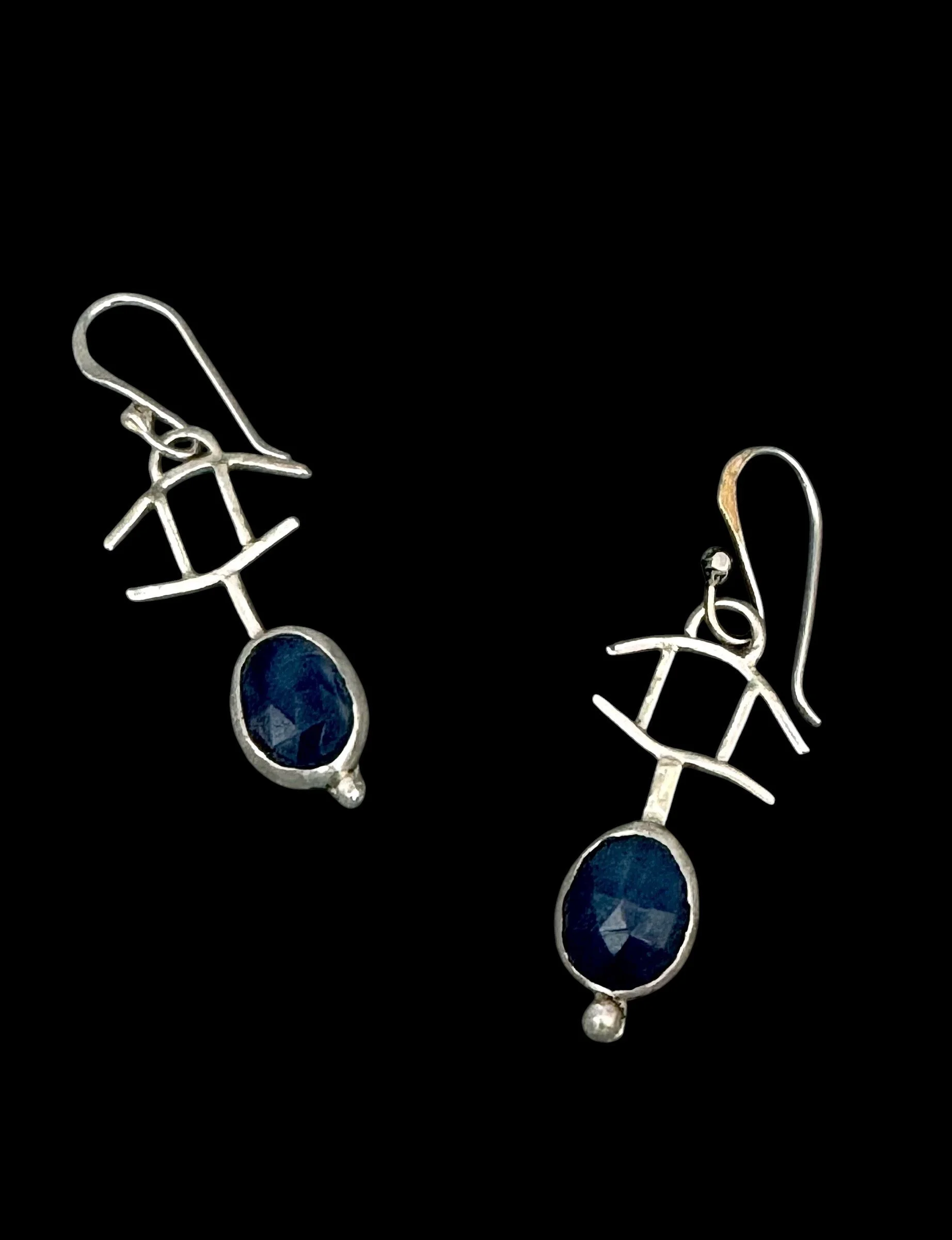 Lapis and Sterling Earrings