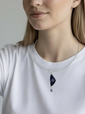 Lapis swirl with model.jpg