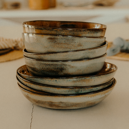 Earth Form Collection Clay Bowls